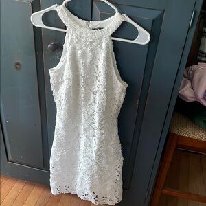 Elegant White Lace Dress